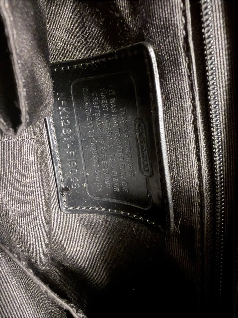 Coach Black and Gray Signature Canvas Tote. Minor wear on handle